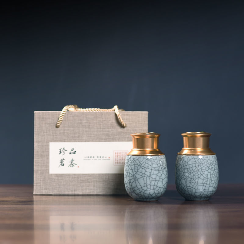 青岛陶瓷旅行便携茶叶罐迷你小茶罐