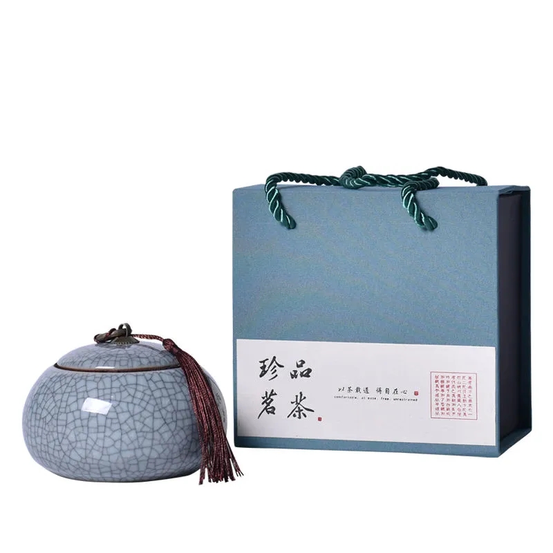 青岛陶瓷密封罐碧螺春绿茶红茶大红袍茶罐